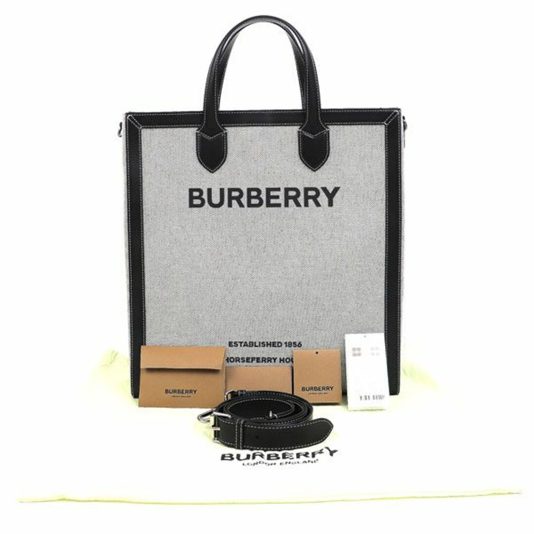 BURBERRY - バーバリー【BURBERRY】ホースフェリー キャンバス トート