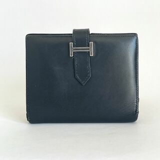 エルメス(Hermes)の専用HERMES エルメス ベアンコンパクト カーフ ブラック 折り財布 □H刻(財布)