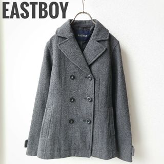 イーストボーイ(EASTBOY)のイーストボーイ　ウールピーコート　起毛生地　9号　M　学生　通学　グレー　無地(ピーコート)