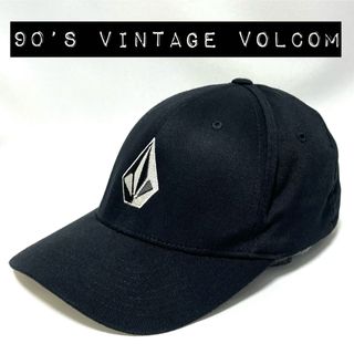 ボルコム(volcom)の【超美品】90’s VOLCOM VINTAGEボルコム刺繍ロゴFLEXFIT(キャップ)