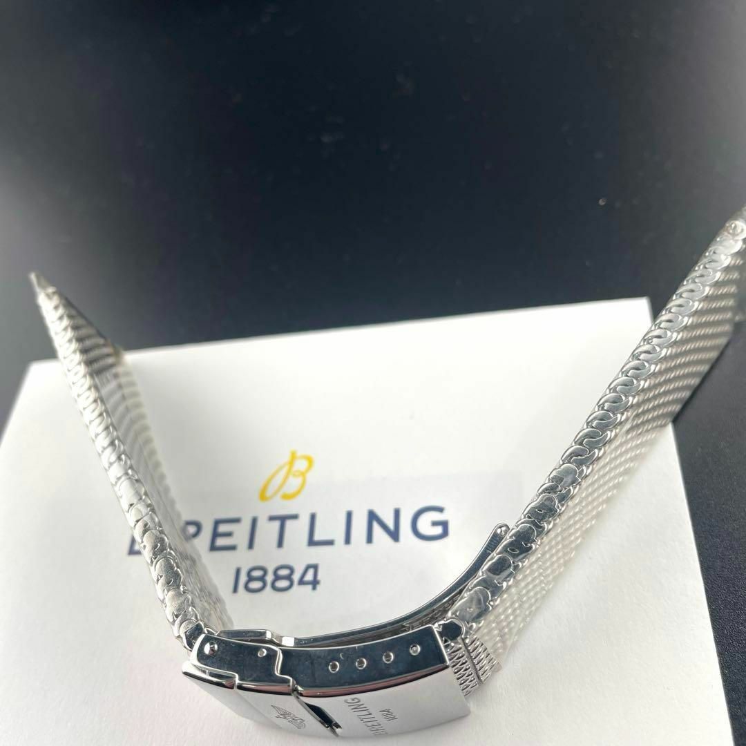 BREITLING(ブライトリング)のc142 新品【ブライトリング】24mm ウイングロゴ ミラネーゼ SS ベルト メンズの時計(金属ベルト)の商品写真