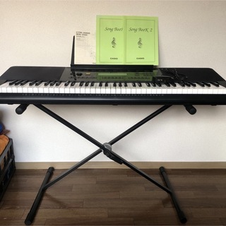 カシオ(CASIO)のCASIO wk-245 電子ピアノ キーボード スタンド セット(キーボード/シンセサイザー)