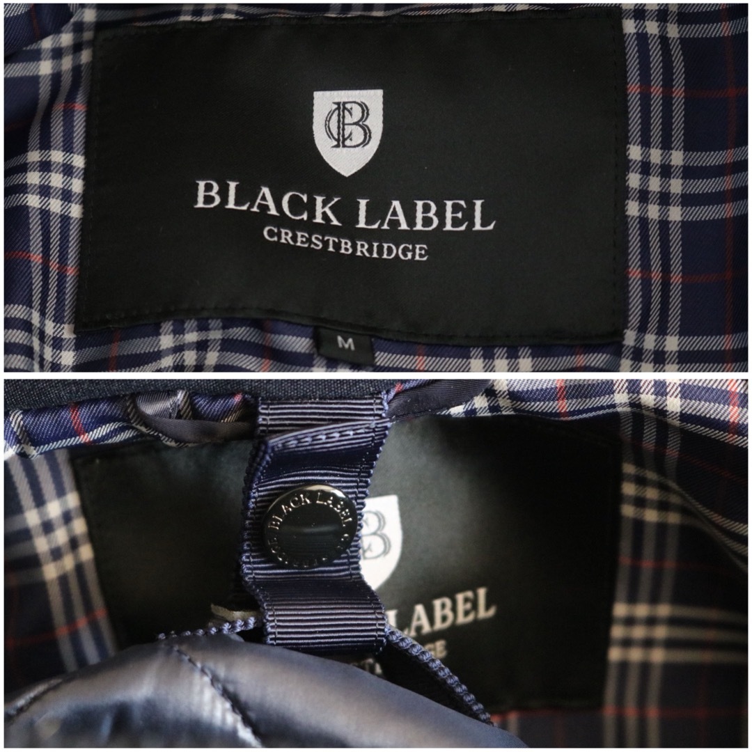 BLACK LABEL CRESTBRIDGE(ブラックレーベルクレストブリッジ)の【BLACK LABEL CRESTBRIDGE】美品 ダウン チェック 紺★ メンズのジャケット/アウター(ダウンジャケット)の商品写真