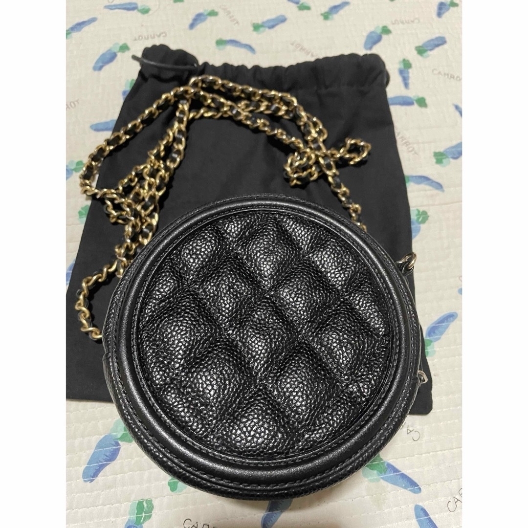 CHANEL(シャネル)のシャネルCCフィリグリー　チェーンクラッチ　キャビアスキン メンズのファッション小物(ウォレットチェーン)の商品写真