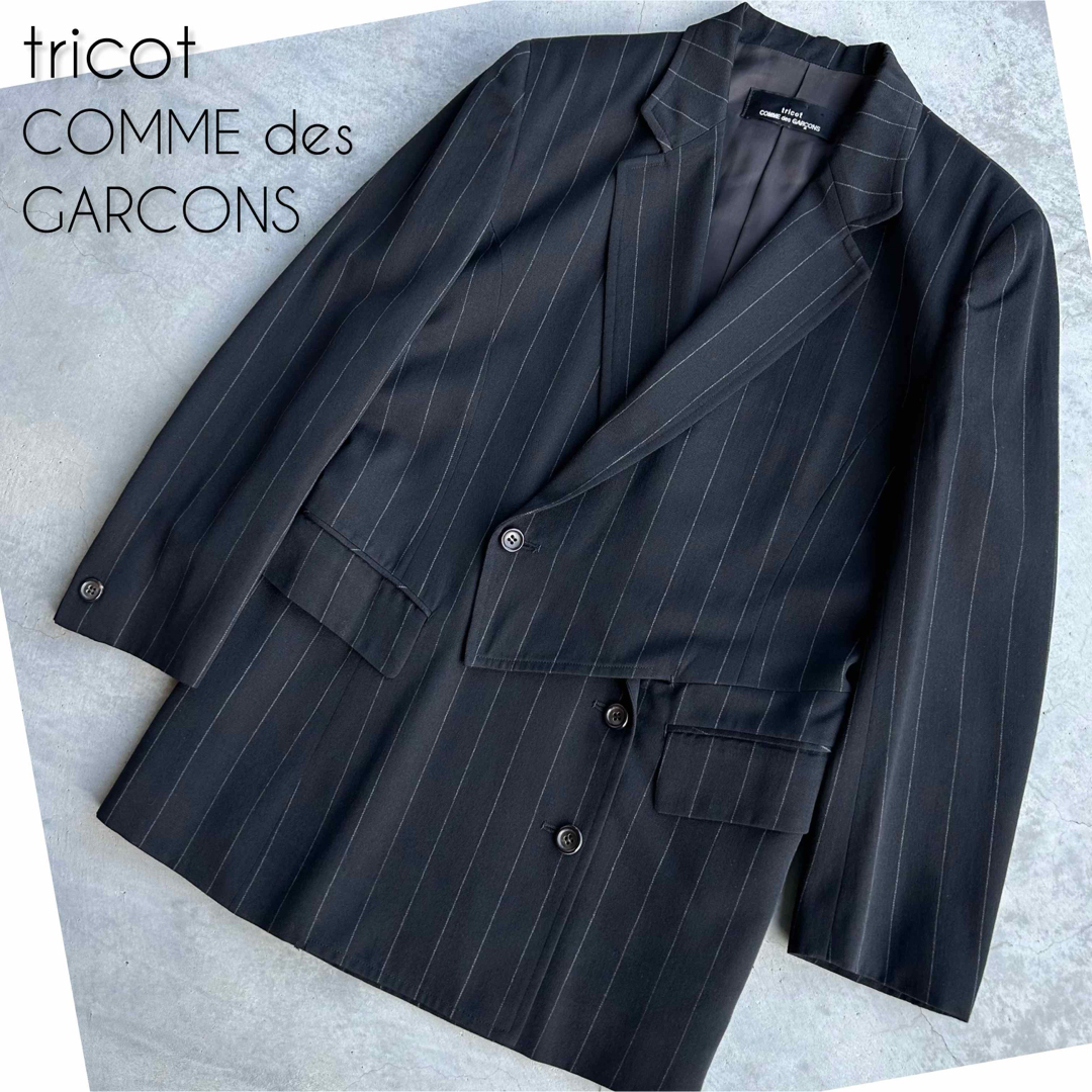 tricot COMME des GARCONS(トリココムデギャルソン)の美品 トリココムデギャルソン80s 川久保玲期 創設初期 ジャケット メンズのジャケット/アウター(テーラードジャケット)の商品写真