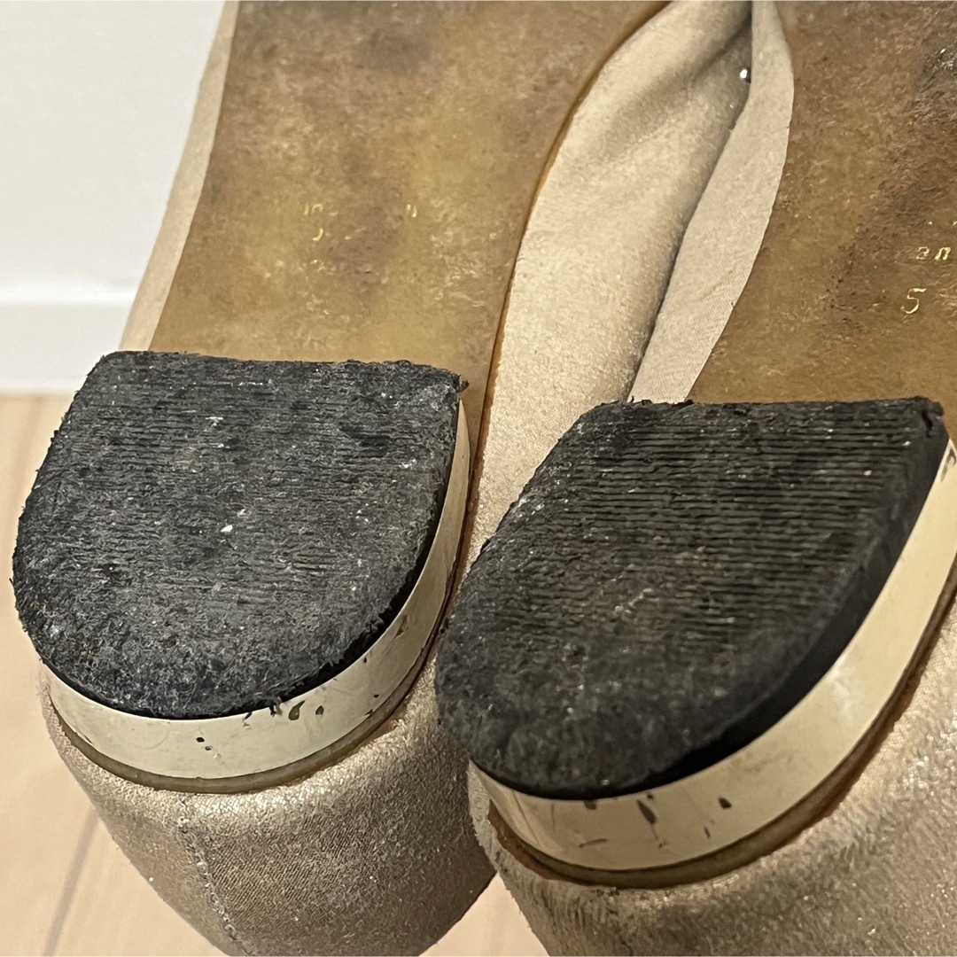 レディース　パンプス　24．５センチ程度　フォーマル　ぺたんこ レディースの靴/シューズ(ハイヒール/パンプス)の商品写真