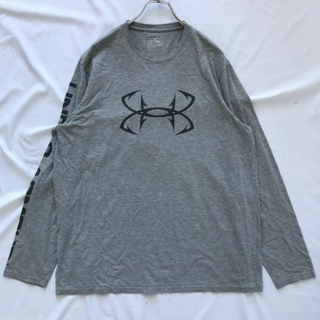 UNDER ARMOUR(アンダーアーマー)のunder armourブランドロゴプリント入りロングTシャツ メンズのトップス(Tシャツ/カットソー(七分/長袖))の商品写真