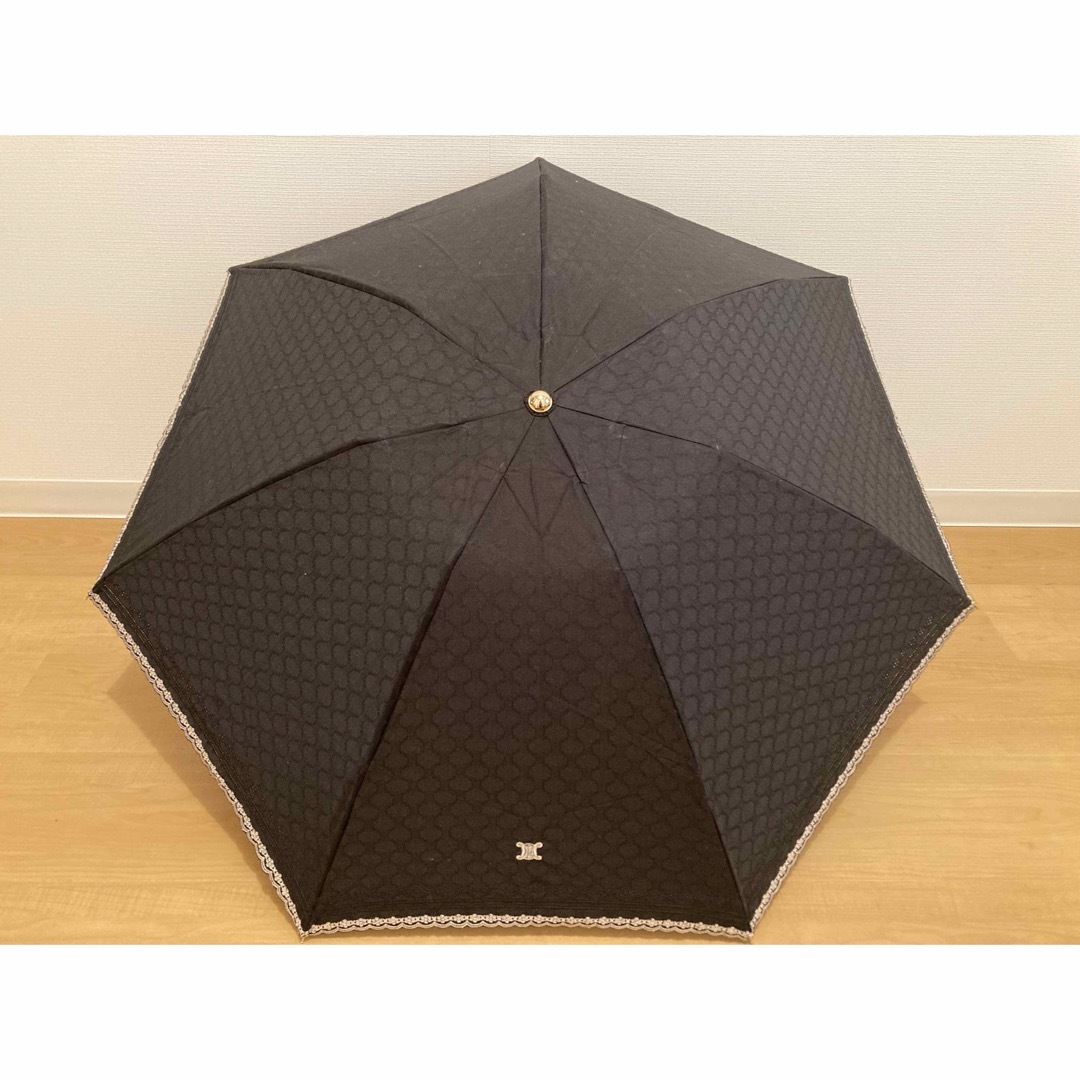 CELINE - CELINE/晴れ雨兼用の折り畳み傘/黒×刺繍の通販 by CELINE - CELINE/晴れ雨兼用の折り畳み傘/黒×刺繍の通販 by
