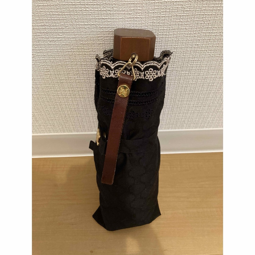 CELINE - CELINE/晴れ雨兼用の折り畳み傘/黒×刺繍の通販 by CELINE - CELINE/晴れ雨兼用の折り畳み傘/黒×刺繍の通販 by
