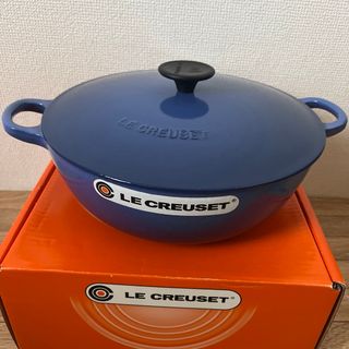 ルクルーゼ(LE CREUSET)の●新品●LeCreuset ル クルーゼ マルミット 26cm コバルトブルー(鍋/フライパン)