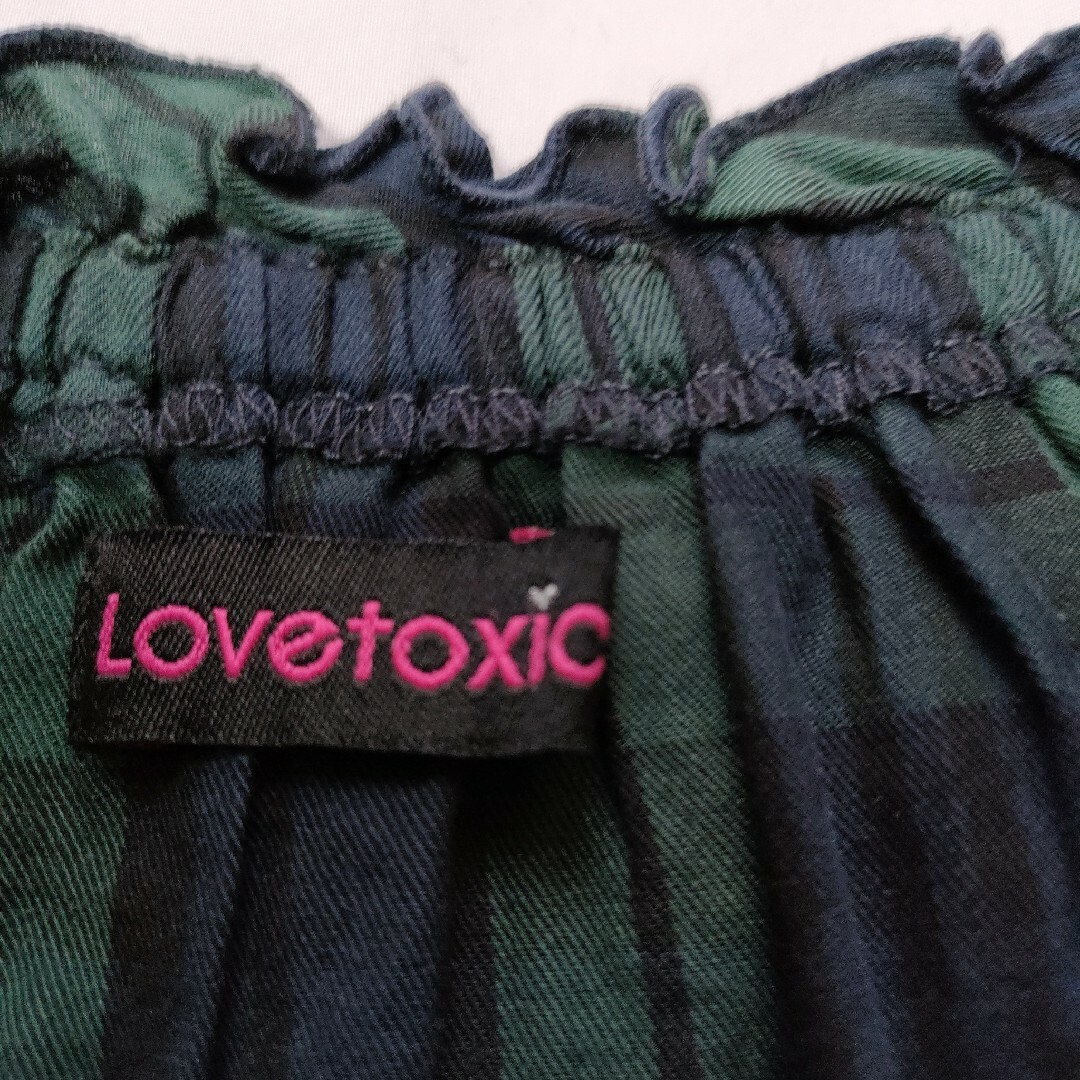 lovetoxic(ラブトキシック)のナルミヤ　Lovetoxic　ラブトキシック　トップス　ブラウス　チェック キッズ/ベビー/マタニティのキッズ服女の子用(90cm~)(ブラウス)の商品写真