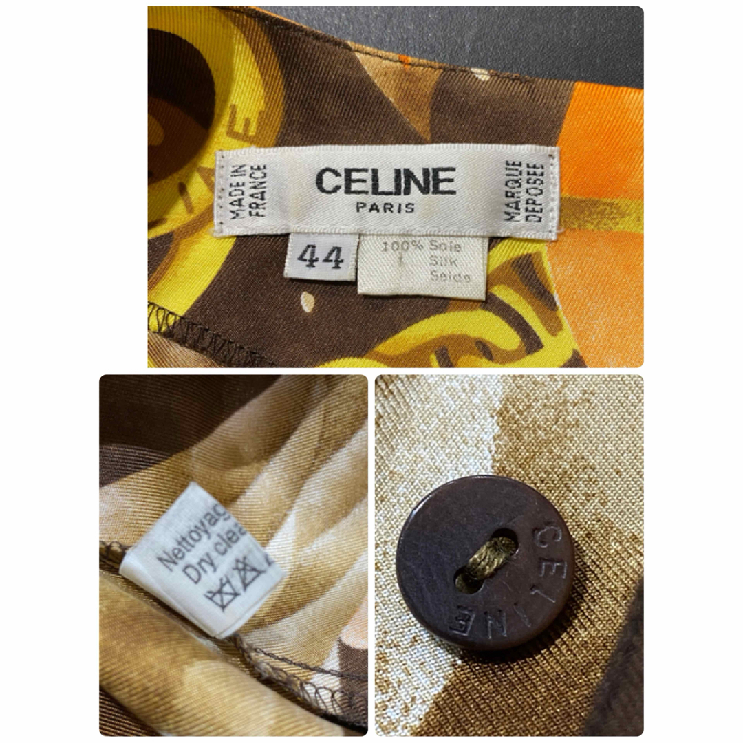 celine(セリーヌ)の極美品　CELINE セリーヌ　シルクブラウス　フランス製　レディース　44 レディースのトップス(シャツ/ブラウス(長袖/七分))の商品写真