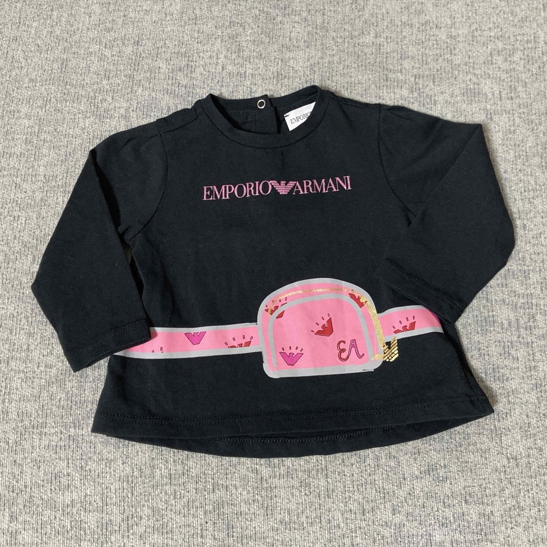 Emporio Armani(エンポリオアルマーニ)の美品　エンポリオアルマーニ　ロンT 長袖　6ヶ月　62㎝　ベビー キッズ/ベビー/マタニティのベビー服(~85cm)(シャツ/カットソー)の商品写真