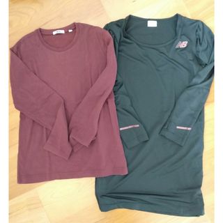 ユニクロ(UNIQLO)のレディースシャツ2枚(シャツ/ブラウス(長袖/七分))