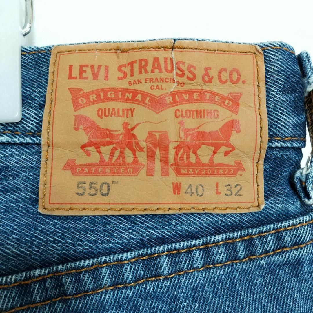 Levi's(リーバイス)のリーバイス550 Levis W40 ダークブルーデニム 青 パンツ 7526 メンズのパンツ(デニム/ジーンズ)の商品写真