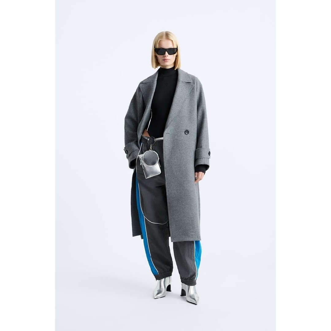 ZARA - ZARA ウールブレンドコート X MAISON SPECIAL M-Lサイズ ZARA - ZARA ウールブレンドコート X MAISON SPECIAL M-Lサイズ