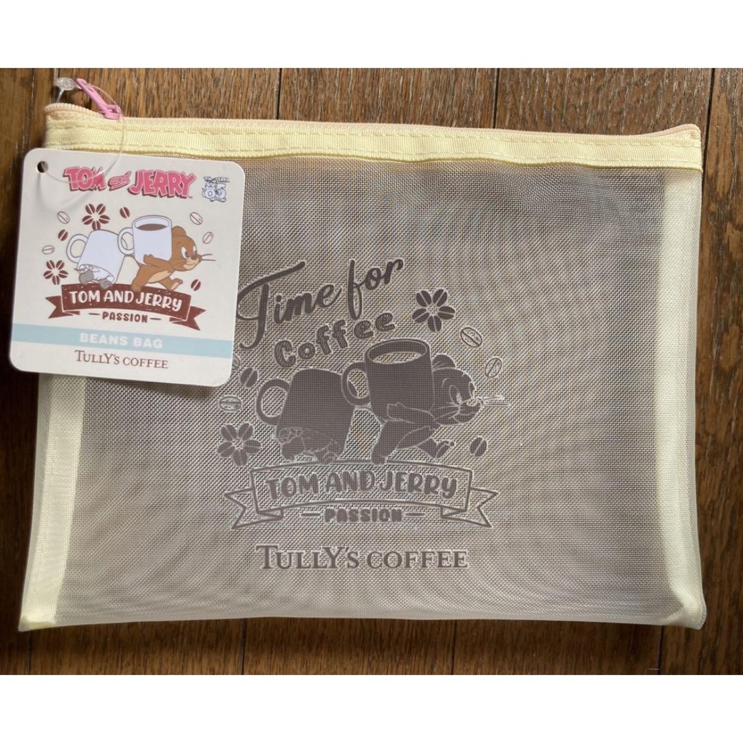 TULLY'S COFFEE(タリーズコーヒー)のタリーズコーヒー　トムとジェリーメッシュケース　2024 トムとジェリー　コラボ エンタメ/ホビーのおもちゃ/ぬいぐるみ(キャラクターグッズ)の商品写真