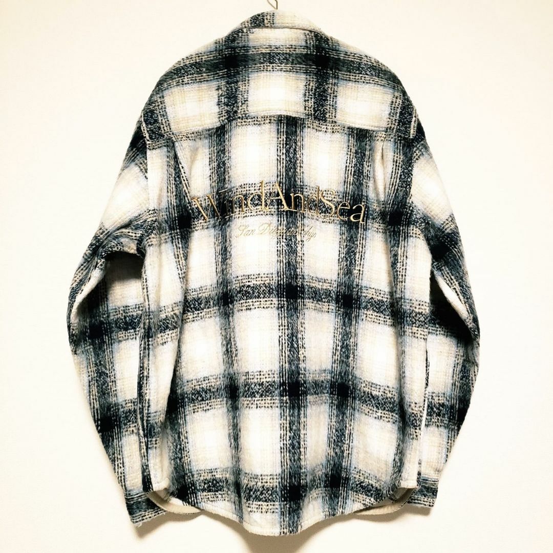 WIND AND SEA(ウィンダンシー)のWIND AND SEA SHAGGY PLAID CPO SHIRT JKT メンズのジャケット/アウター(ミリタリージャケット)の商品写真