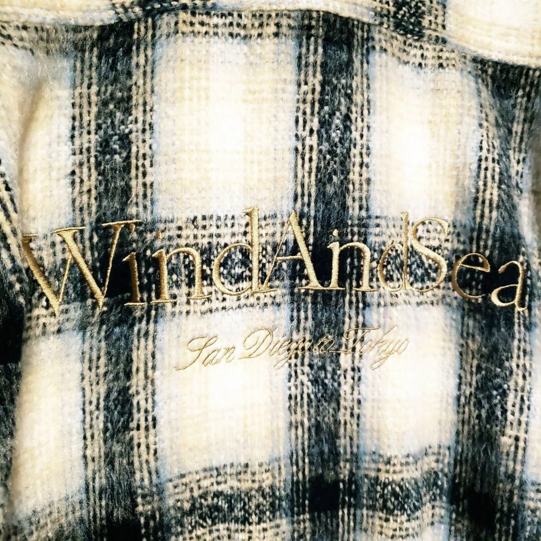 WIND AND SEA(ウィンダンシー)のWIND AND SEA SHAGGY PLAID CPO SHIRT JKT メンズのジャケット/アウター(ミリタリージャケット)の商品写真