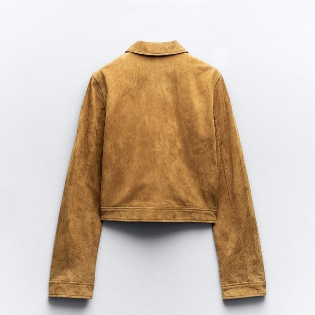ZARA - ZARA スエードジャケット Sサイズの通販 by ZARA - ZARA スエードジャケット Sサイズの通販 by