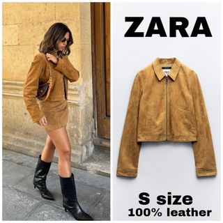 ザラ(ZARA)のZARA　スエードジャケット　Sサイズ(ノーカラージャケット)