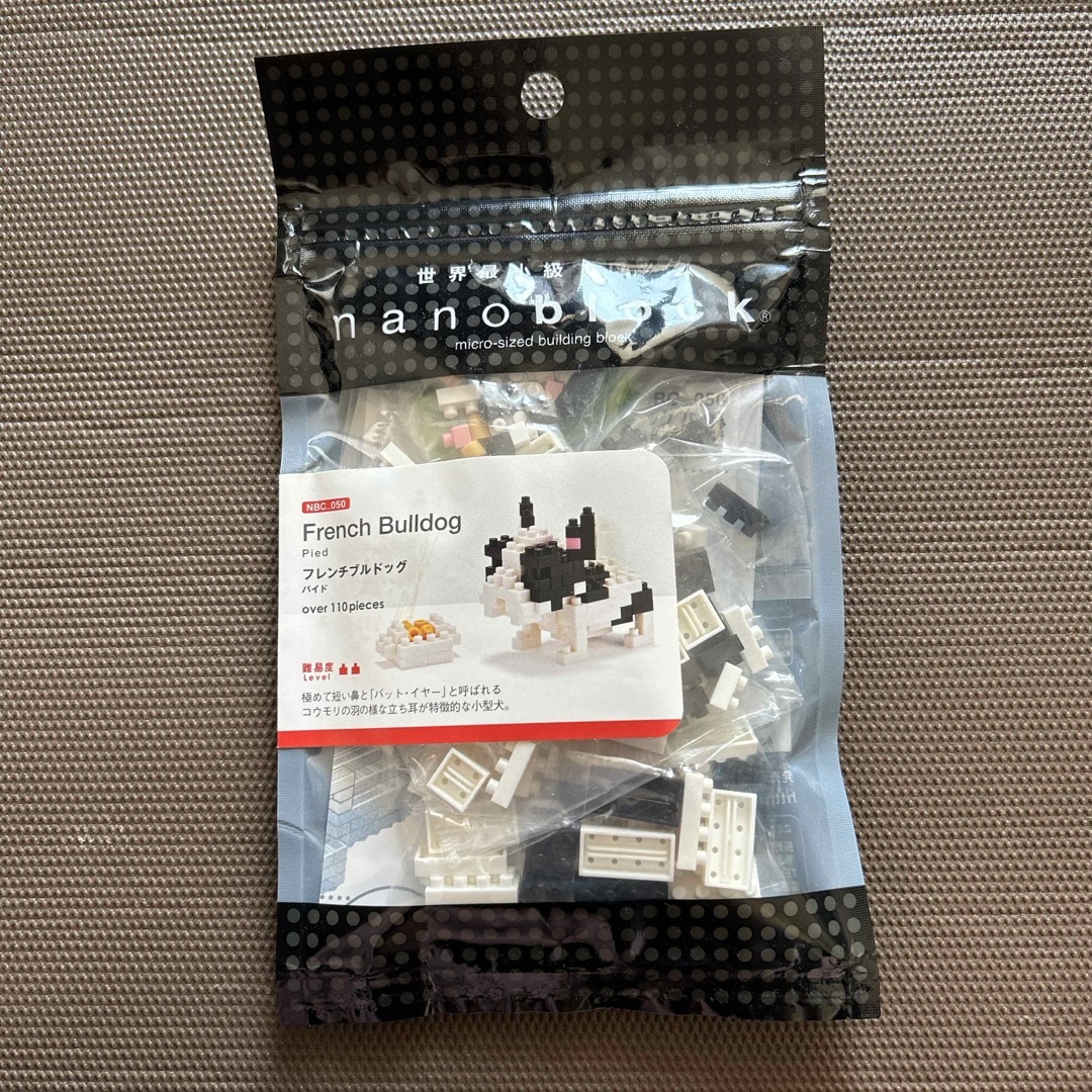 nanoblock(ナノブロック)のカワダ　ナノブロック　フレンチブルドッグ  新品、未開封品　パイド エンタメ/ホビーのおもちゃ/ぬいぐるみ(模型/プラモデル)の商品写真