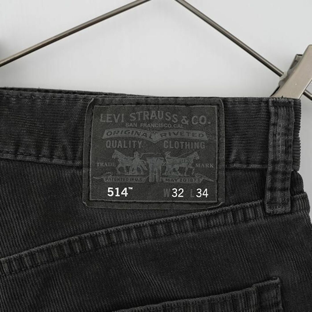 Levi's(リーバイス)のW32 リーバイス514 コーデュロイボトム パンツ チノパン 黒 ブラック メンズのパンツ(チノパン)の商品写真