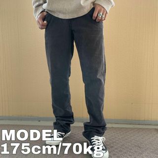 リーバイス(Levi's)のW32 リーバイス514 コーデュロイボトム パンツ チノパン 黒 ブラック(チノパン)