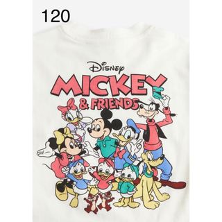 エイチアンドエム(H&M)の《新作》h&m  ディズニー100周年  ロンT  長袖Tシャツ 120-130(Tシャツ/カットソー)