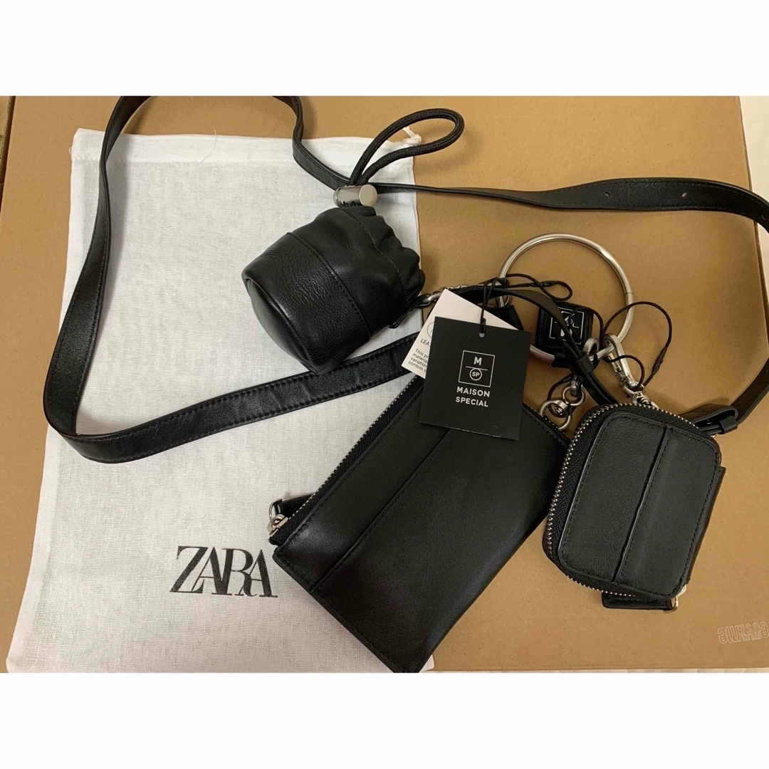 ZARA(ザラ)のZARA X MAISON SPECIAL マルチポケットレザーバッグ メンズのバッグ(ショルダーバッグ)の商品写真