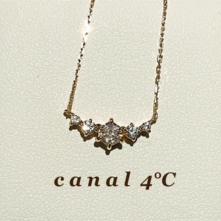 canal４℃ - 美品Canal4℃/K10/ピンクゴールド&ハートダイヤ
