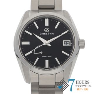 セイコー(SEIKO)の【118538】SEIKO セイコー  SBGA467　9R65-0DY0 GS ヘリテージコレクション ブラックダイヤル SS スプリングドライブ ギャランティーカード 純正ボックス 腕時計 時計 WATCH メンズ 男性 男 紳士【中古】(腕時計(アナログ))