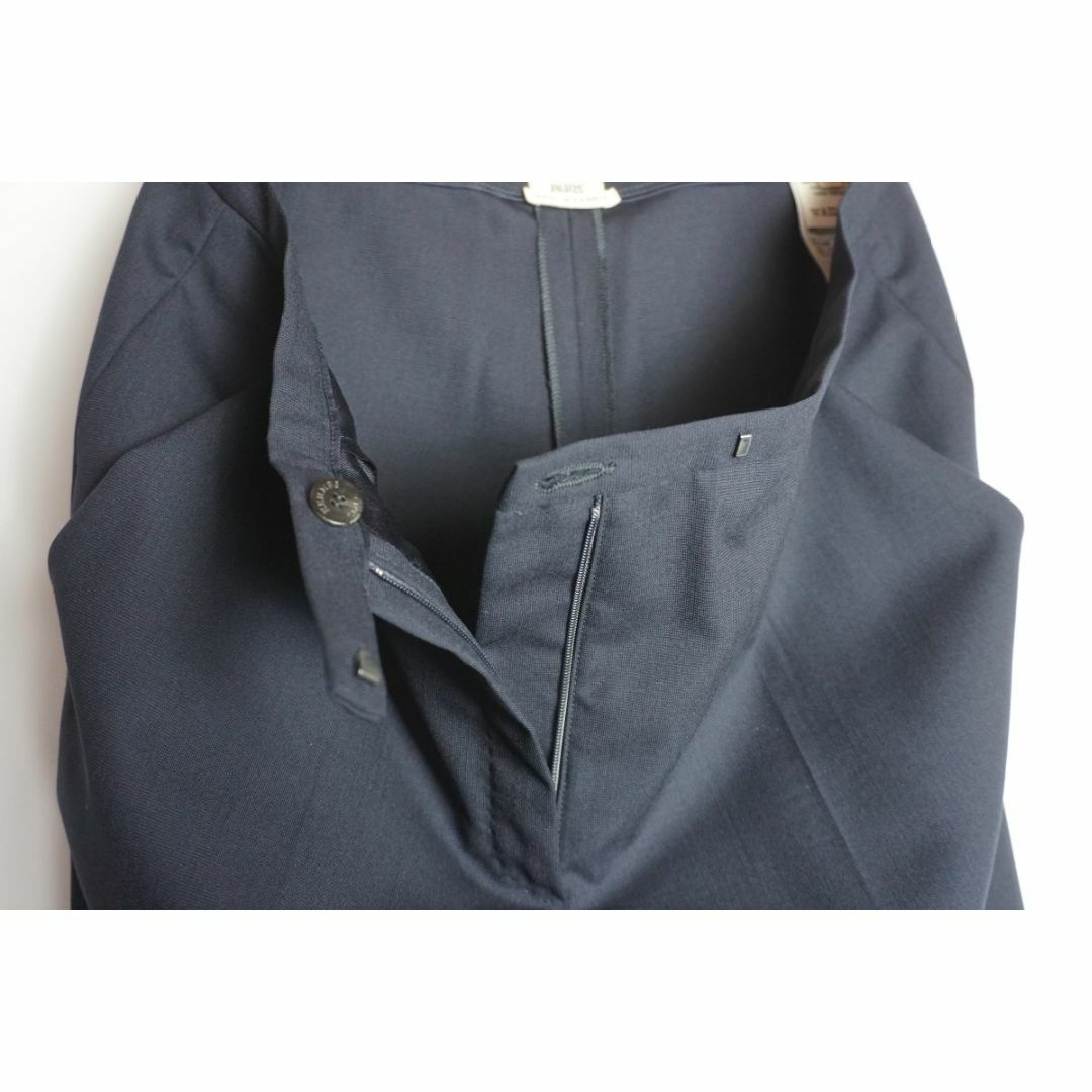 極美品 HERMES タック ウール スラックス パンツ ルメール期 211O▲ 極美品 HERMES タック ウール スラックス パンツ ルメール期 211O▲