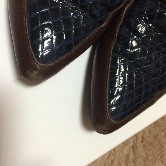 Ameri VINTAGE(アメリヴィンテージ)のAmeri♡LEATHER CROCO FLAT SHOES レディースの靴/シューズ(ローファー/革靴)の商品写真
