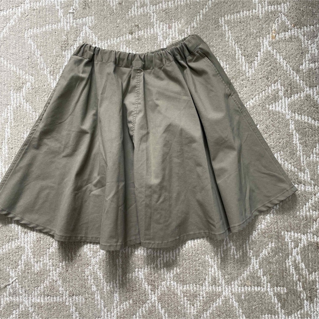 MUJI (無印良品)(ムジルシリョウヒン)の無印　スカート130cm キッズ/ベビー/マタニティのキッズ服女の子用(90cm~)(スカート)の商品写真