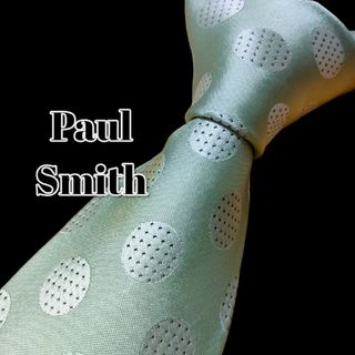 ポールスミス(Paul Smith)の★Paul Smith★　ポールスミス　ライトグリーン系　ドット柄　日本製(ネクタイ)