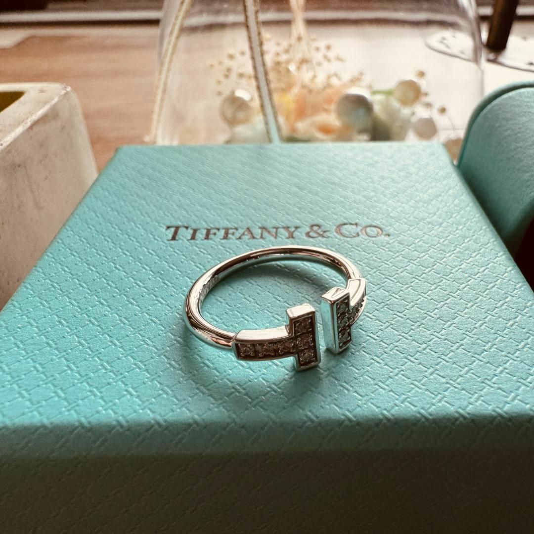 Tiffany & Co.(ティファニー)の◇ティファニー◇ダイヤモンド リング Tワイヤー 指輪 750 WG 2.6g レディースのアクセサリー(リング(指輪))の商品写真