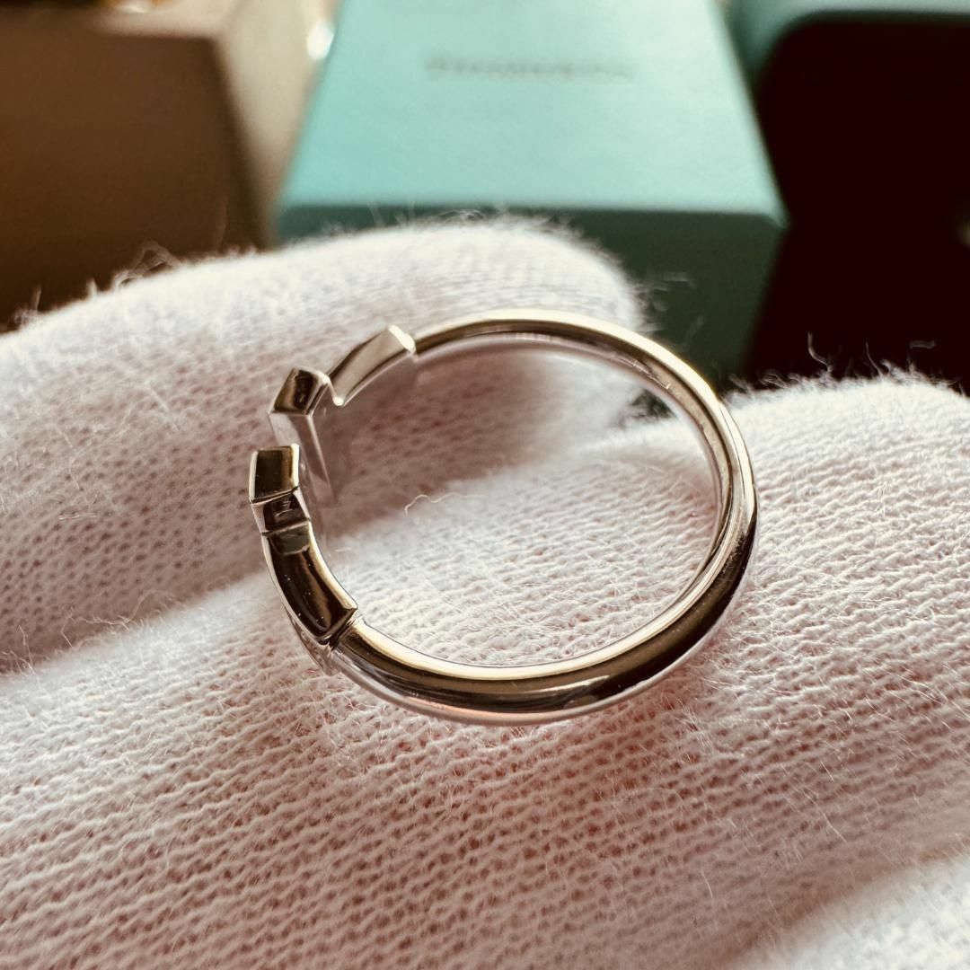 Tiffany & Co.(ティファニー)の◇ティファニー◇ダイヤモンド リング Tワイヤー 指輪 750 WG 2.6g レディースのアクセサリー(リング(指輪))の商品写真