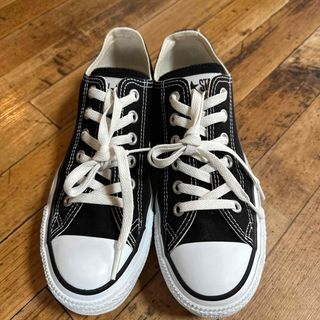 コンバース(CONVERSE)の24.5  コンバース ローカット ブラック(スニーカー)