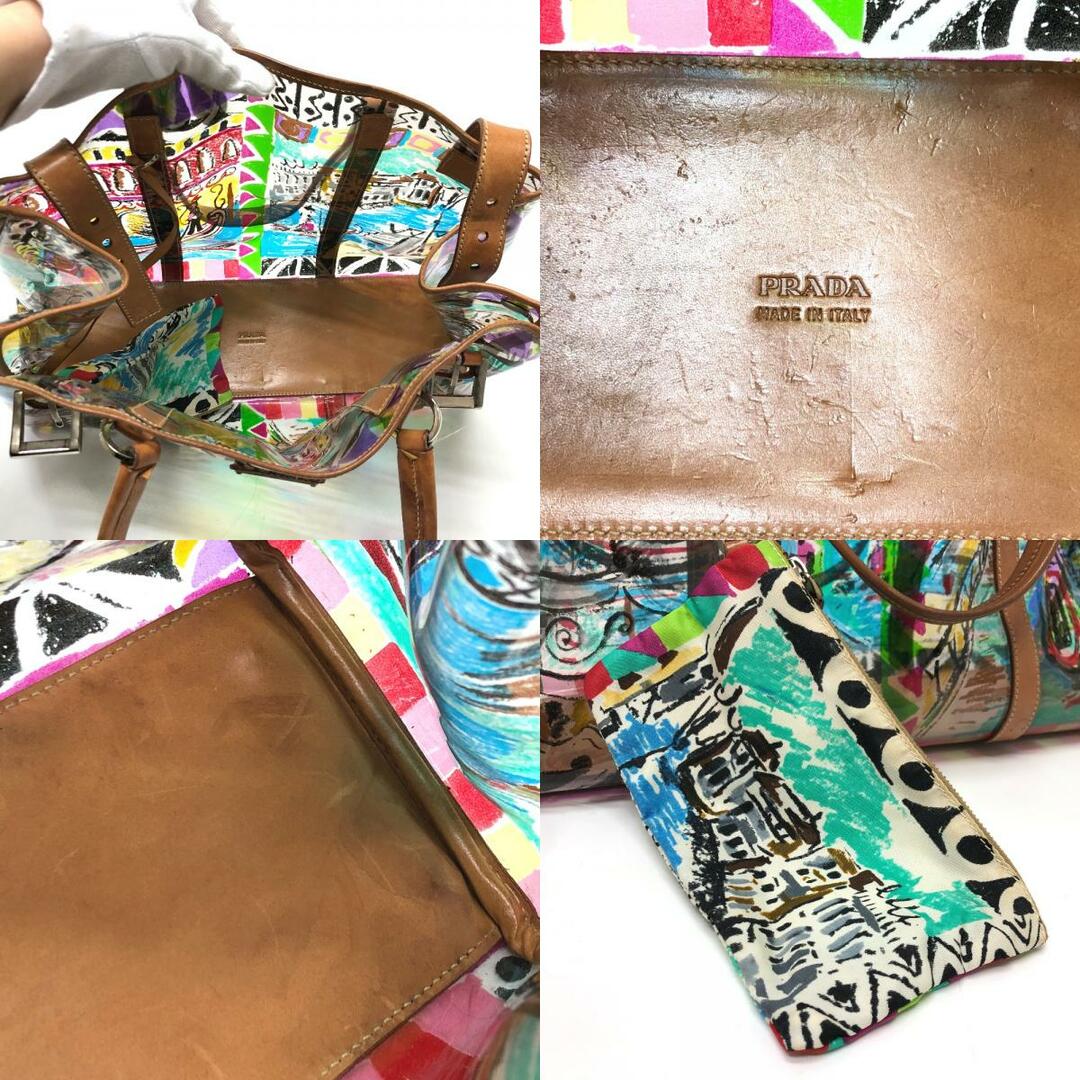 PRADA - プラダ PRADA BR2515 ベネチアプリント トートバッグ PRADA - プラダ PRADA BR2515 ベネチアプリント トートバッグ