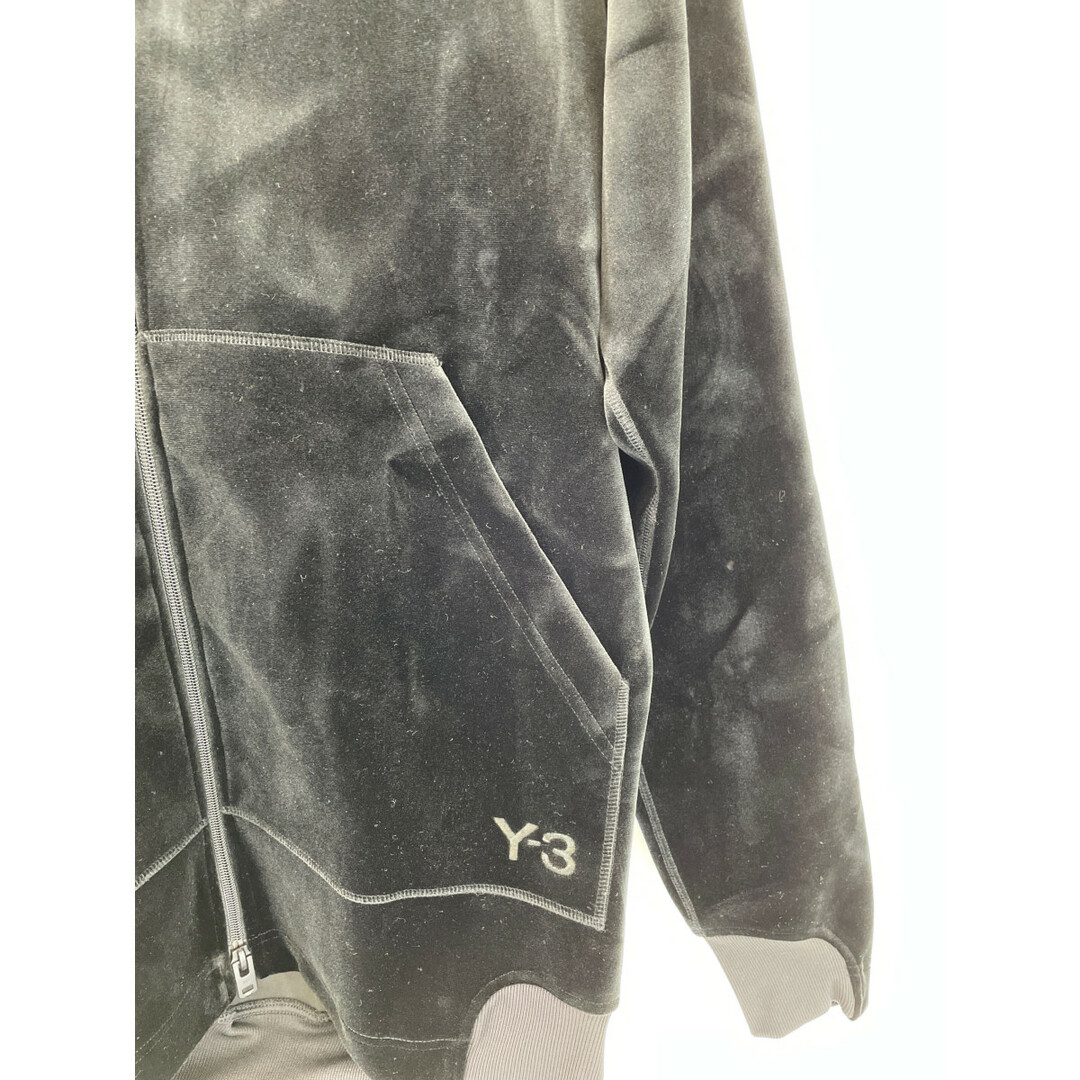 Y-3(ワイスリー)のワイスリー IL2149 ブラック VELVET SPACER FULL-ZIP HOODIE 2XS メンズのジャケット/アウター(その他)の商品写真