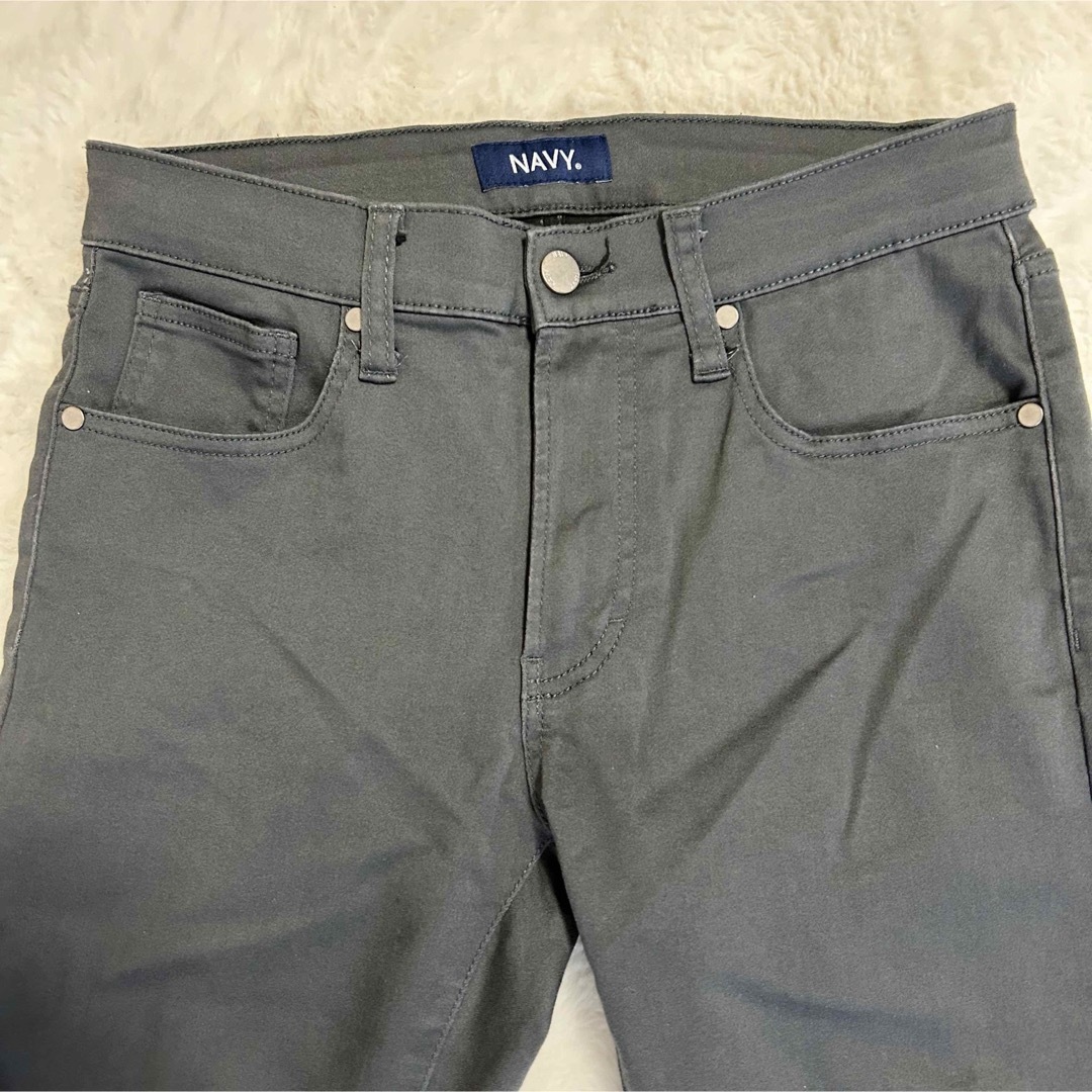 マックハウス　NAVY  濃いグレー　サイズS  ストレートパンツ　 ストレッチ メンズのパンツ(その他)の商品写真