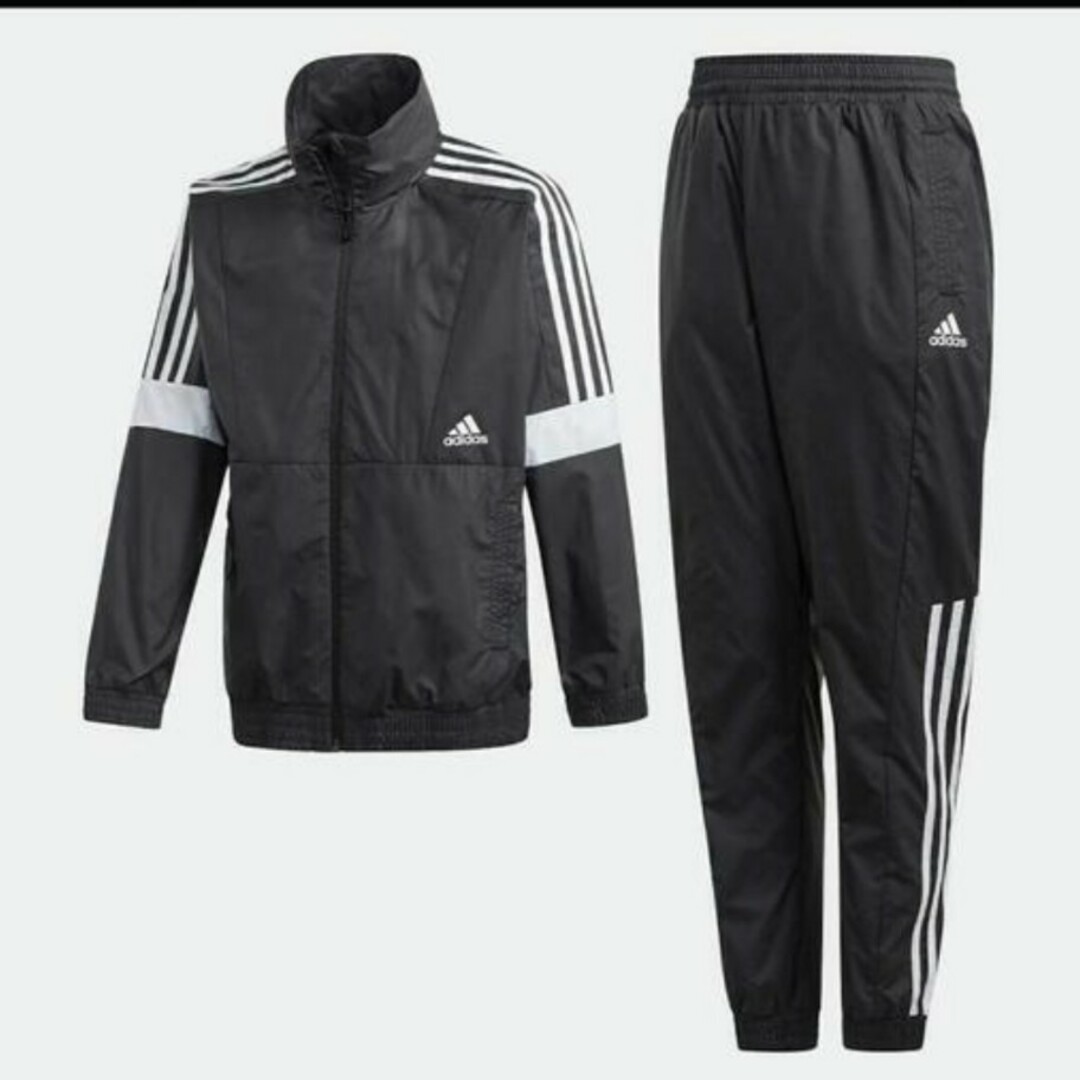 adidas - 【新品タグ】アディダス　ナイロン　マストハブ　トラックスーツ　ブラック　130