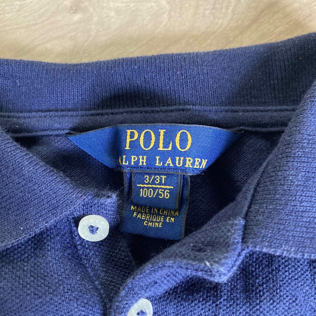 POLO RALPH LAUREN(ポロラルフローレン)のラルフローレン　100サイズ　紺ワンピース キッズ/ベビー/マタニティのキッズ服女の子用(90cm~)(ワンピース)の商品写真