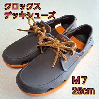 クロックス(crocs)の【希少】クロックス CROCS ビーチライン ボートシュー デッキシューズ(デッキシューズ)