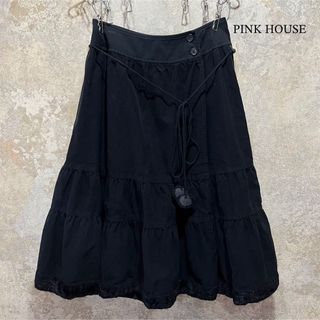 ピンクハウス(PINK HOUSE)のPINK HOUSE ピンクハウス フリル 巻きスカート(ひざ丈スカート)