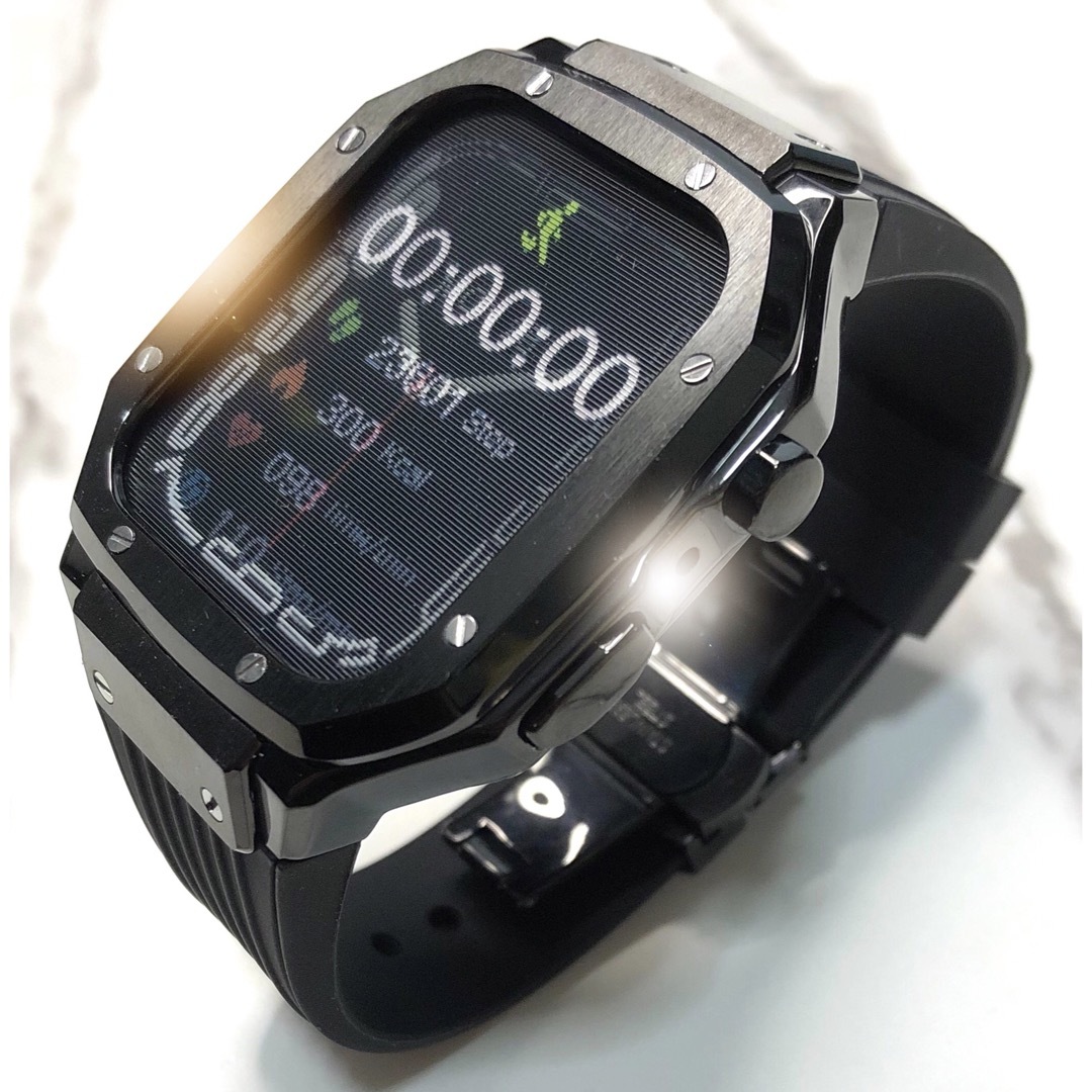 bb★アップルウォッチバンド ラバーベルト ケース　Apple Watch メンズの時計(ラバーベルト)の商品写真