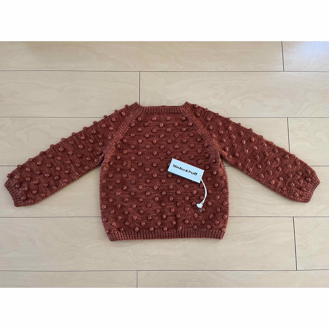 Misha & Puff(ミーシャアンドパフ)のmisha and puff popcorn sweater henna キッズ/ベビー/マタニティのキッズ服女の子用(90cm~)(ニット)の商品写真