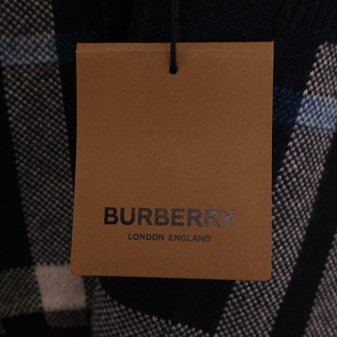 BURBERRY(バーバリー)のバーバリー ﾌﾞﾙｰ×ﾎﾜｲﾄ 8059088 ﾁｪｯｸ ｳｰﾙｶｼﾐｱ ｼﾞｬｶｰﾄﾞ M メンズのトップス(カーディガン)の商品写真