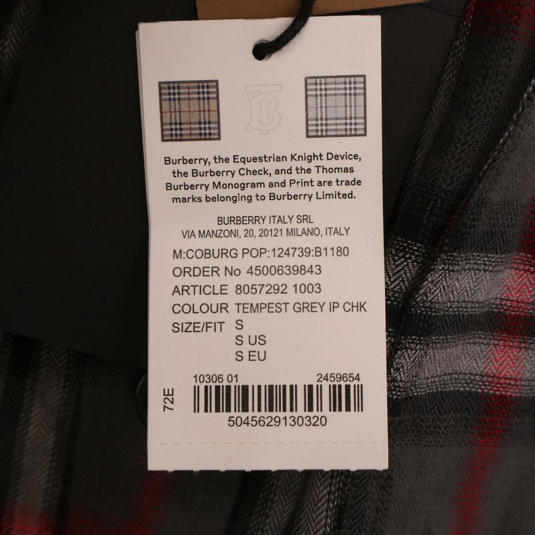 BURBERRY(バーバリー)のバーバリー ｸﾞﾚｰ×赤 8057292 ﾌﾞﾗｰﾁｪｯｸ長袖ｼｬﾂ S メンズのトップス(その他)の商品写真